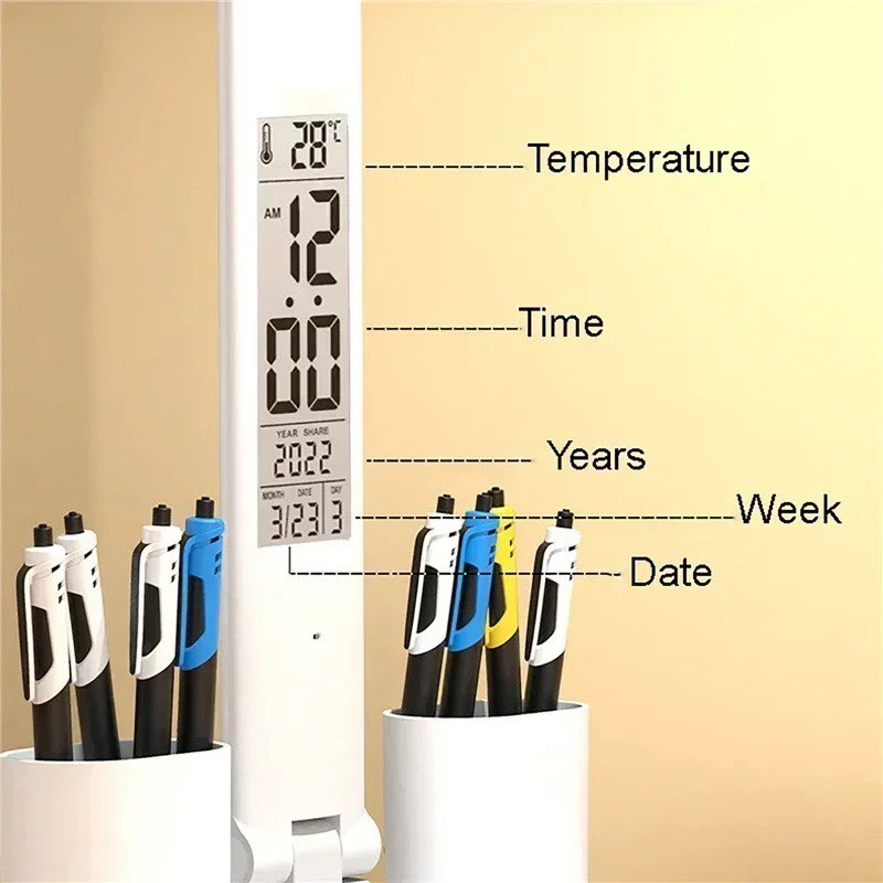 Lampe de Bureau Multifonctionnelle avec Ventilateur