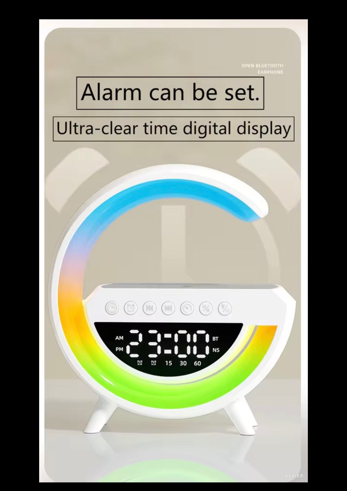 Lampe LED Bluetooth 4 en 1