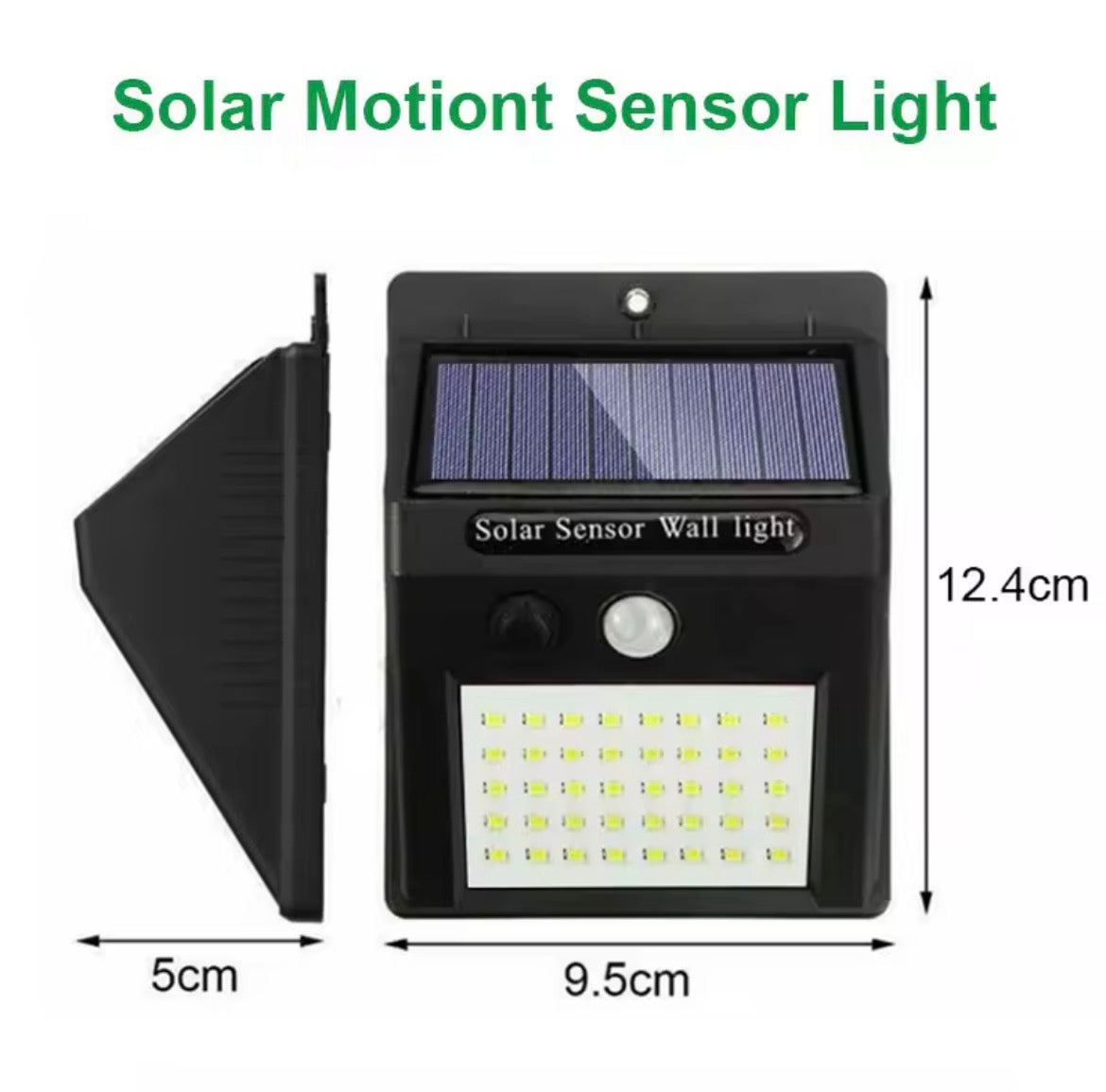 Lampe Solaire LED avec Détecteur de Mouvement