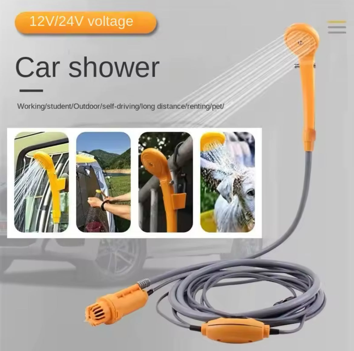 Pompe de Douche de Voyage