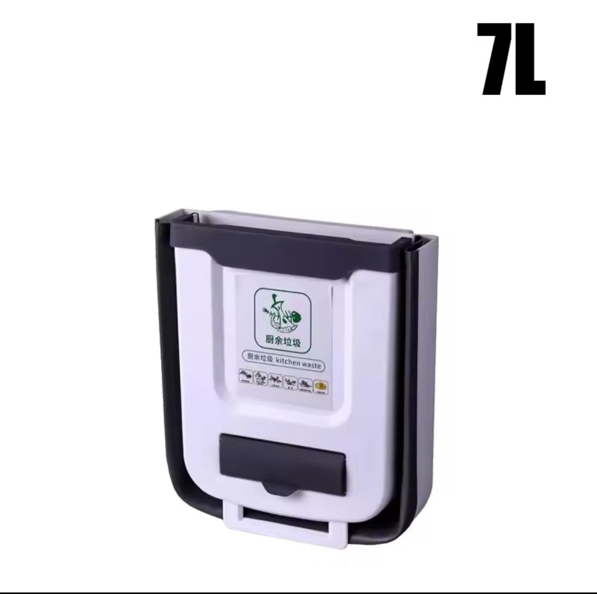 Poubelle de Cuisine Pliable & porte sachets