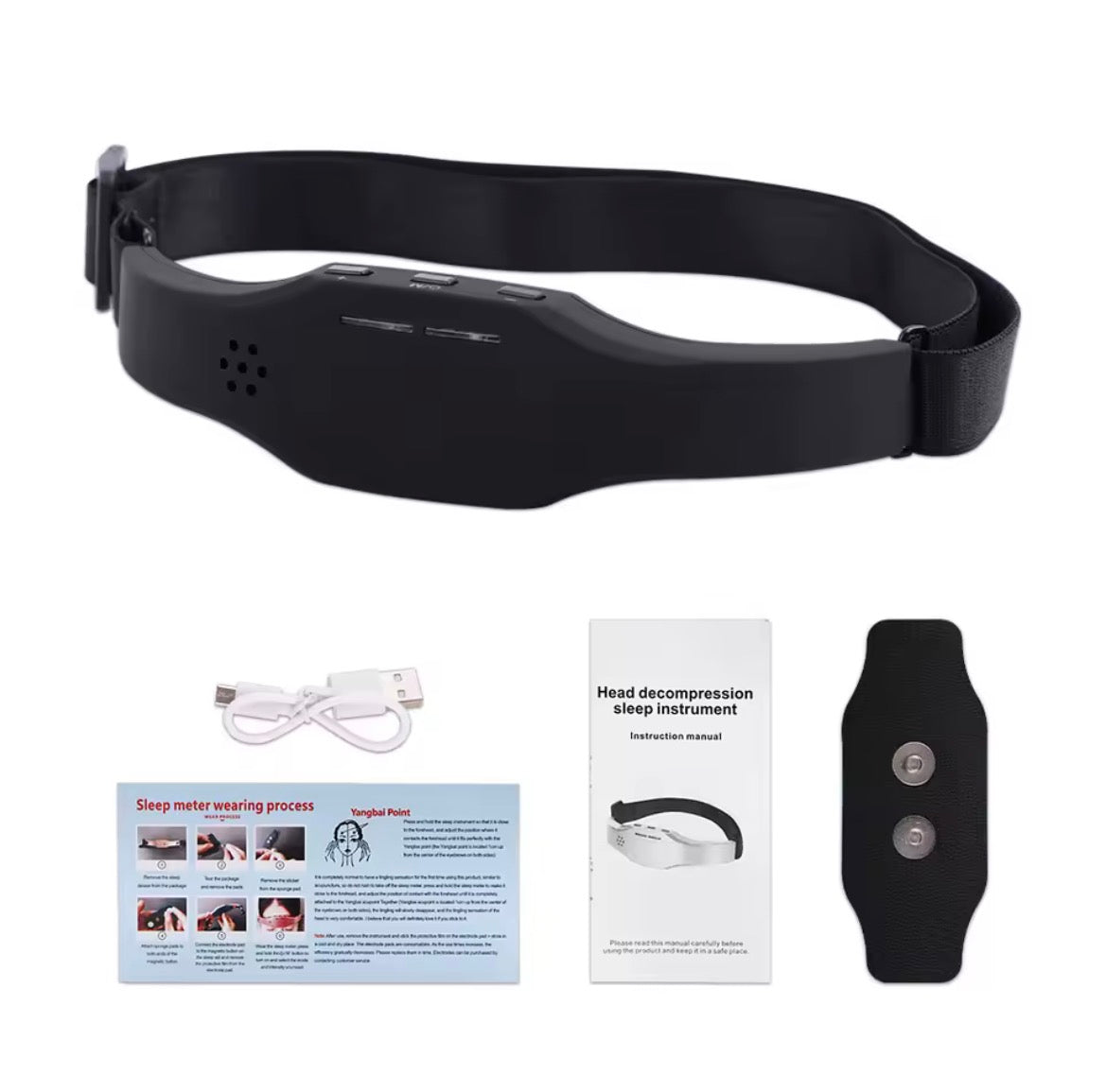 Appareil de Massage et Décompression de Tête – Wireless Sleep Aid