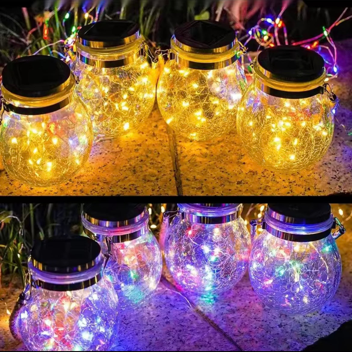 Lampe Solaire Boule  Lumière Blanche