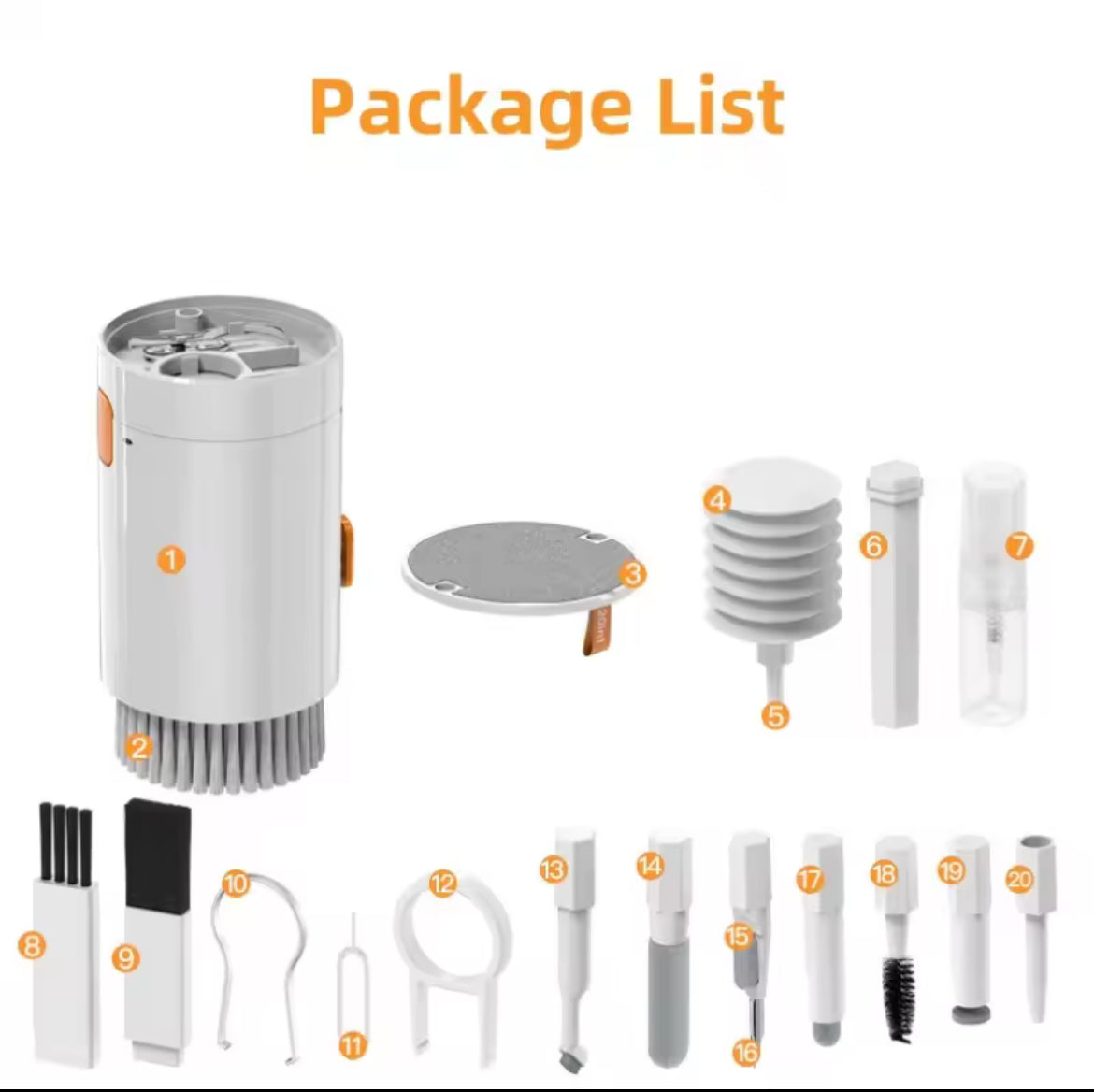Kit de nettoyage multifonctionnel 20 en 1