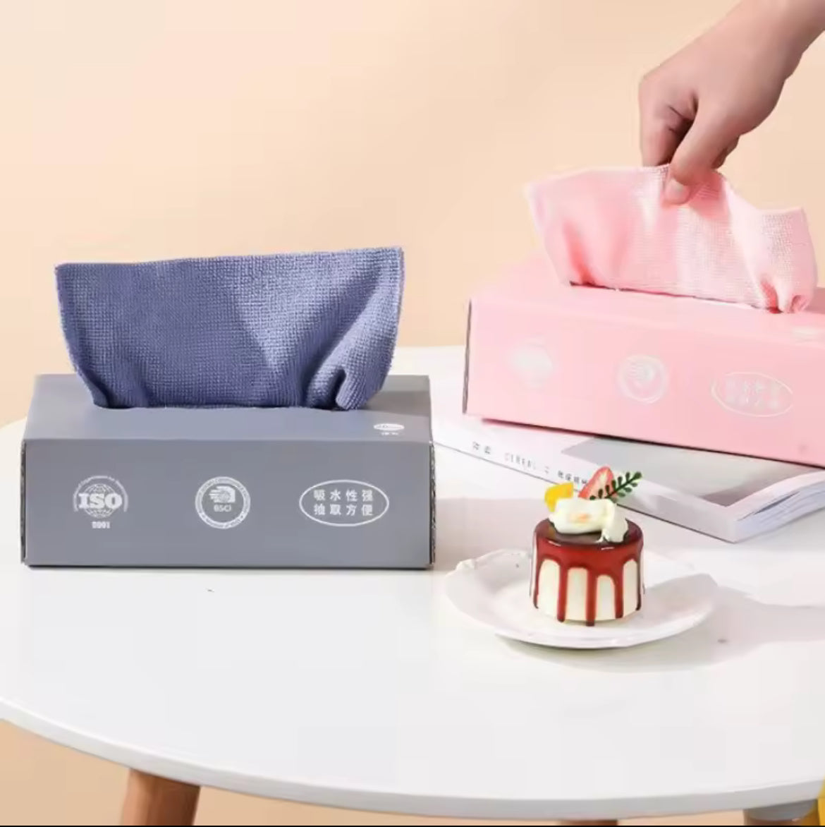 Lingettes microfibres de nettoyage – Lot de 20 pièces