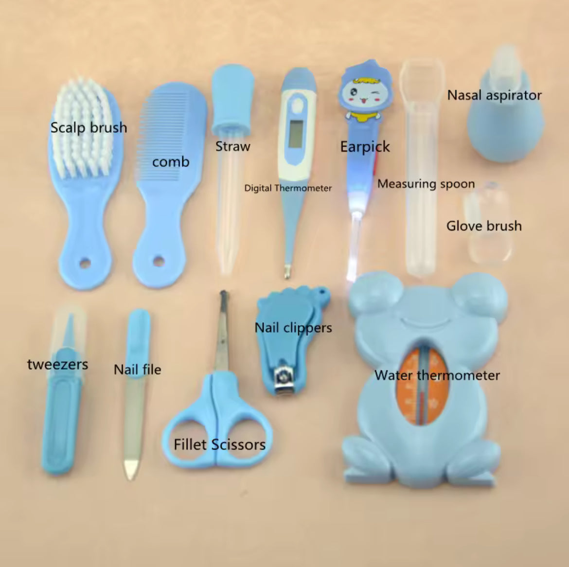 Trousse de toilette pour bébé (13 pcs)