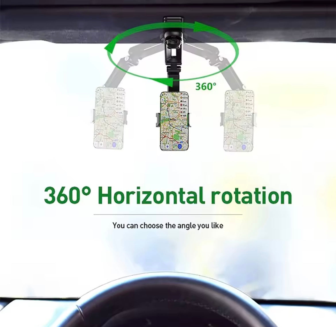 Support Téléphone pour Voiture –Rotation 360°