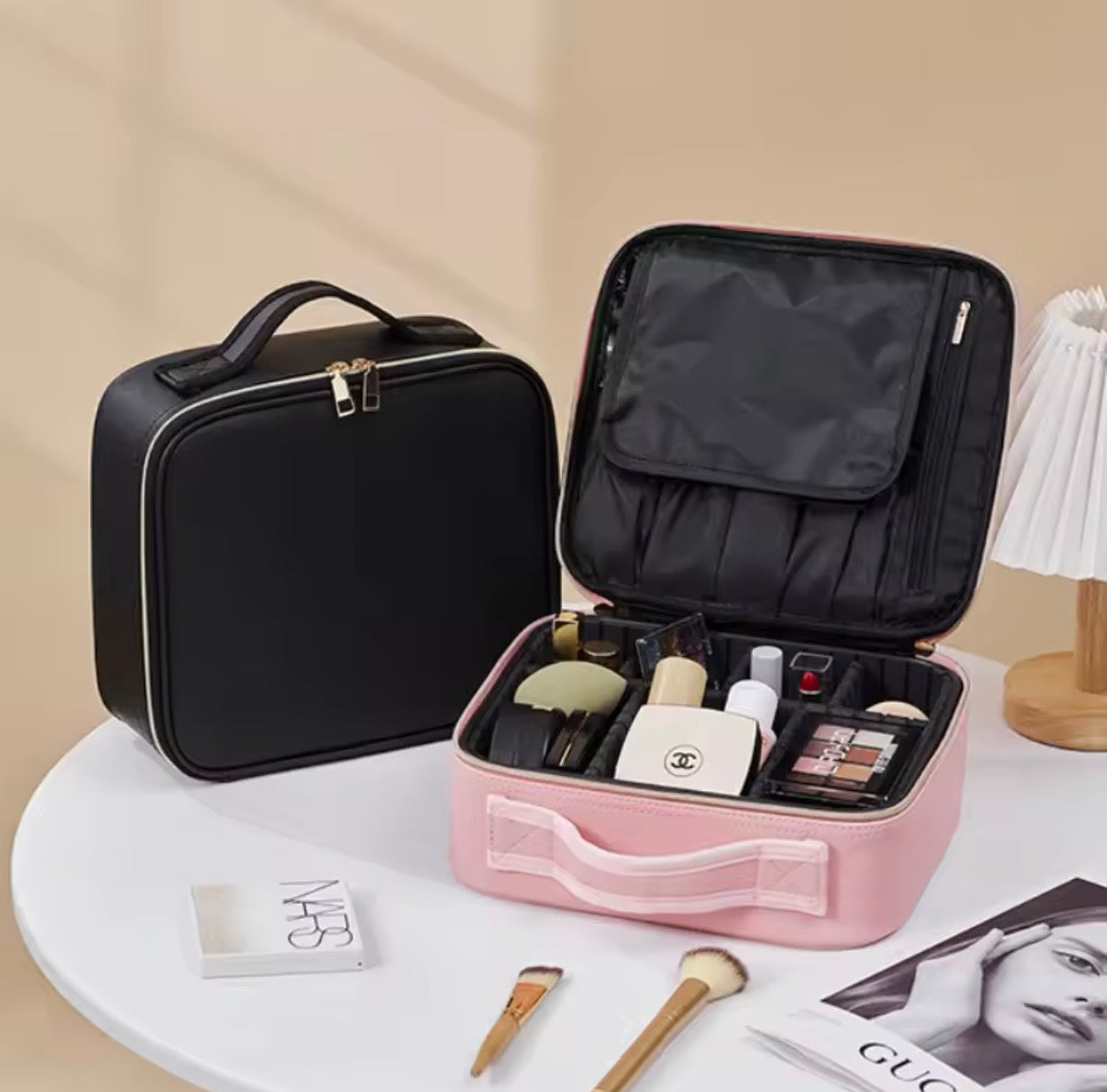 Organisateur Maquillage avec Miroir LED