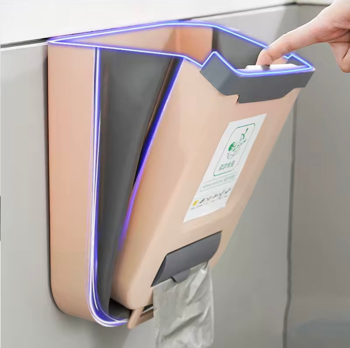 Poubelle de Cuisine Pliable & porte sachets