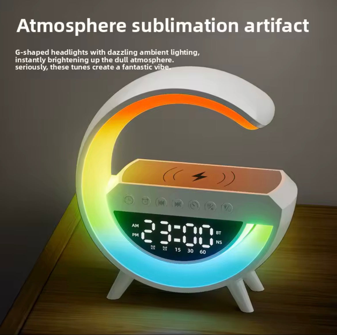 Lampe LED Bluetooth 4 en 1