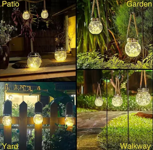 Lampe Solaire Boule  Lumière Blanche