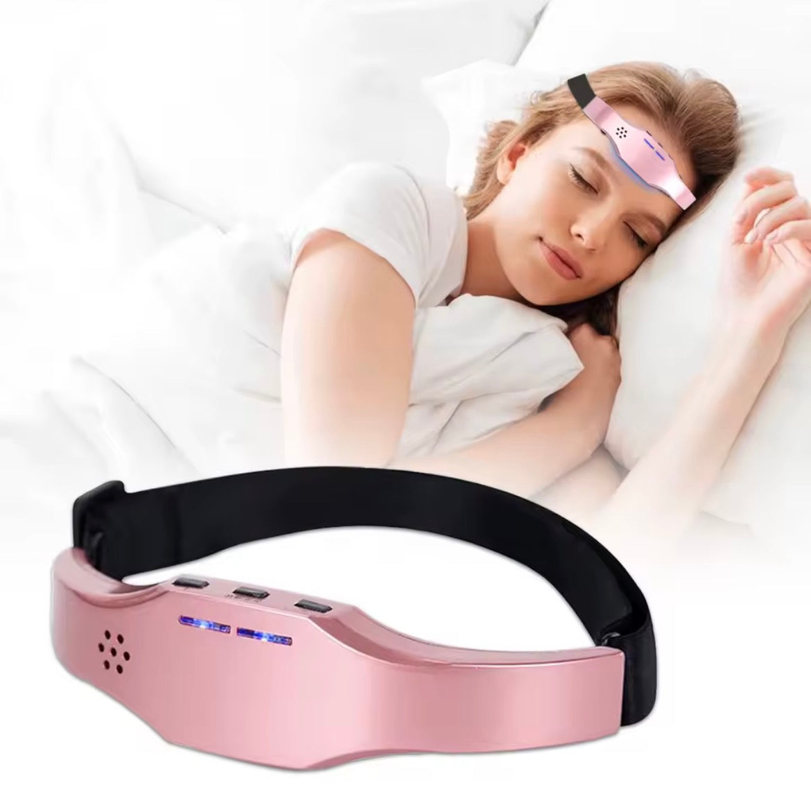 Appareil de Massage et Décompression de Tête – Wireless Sleep Aid