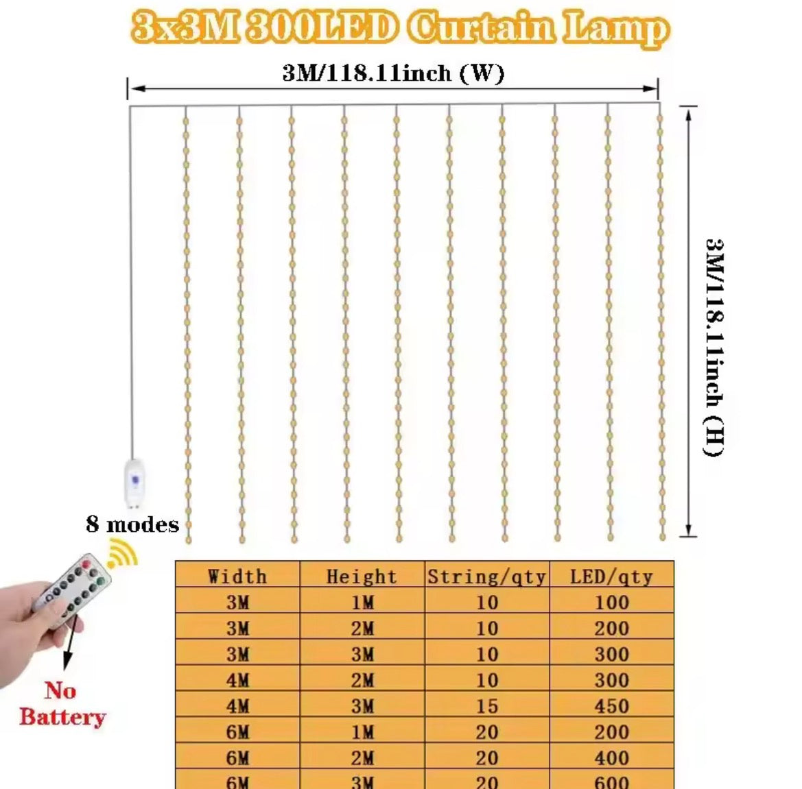Rideau Lumineux LED