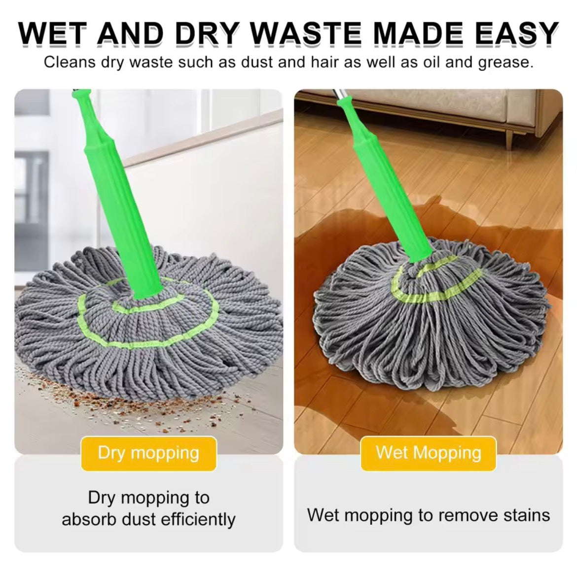 Microfiber Spin Mop 360°
