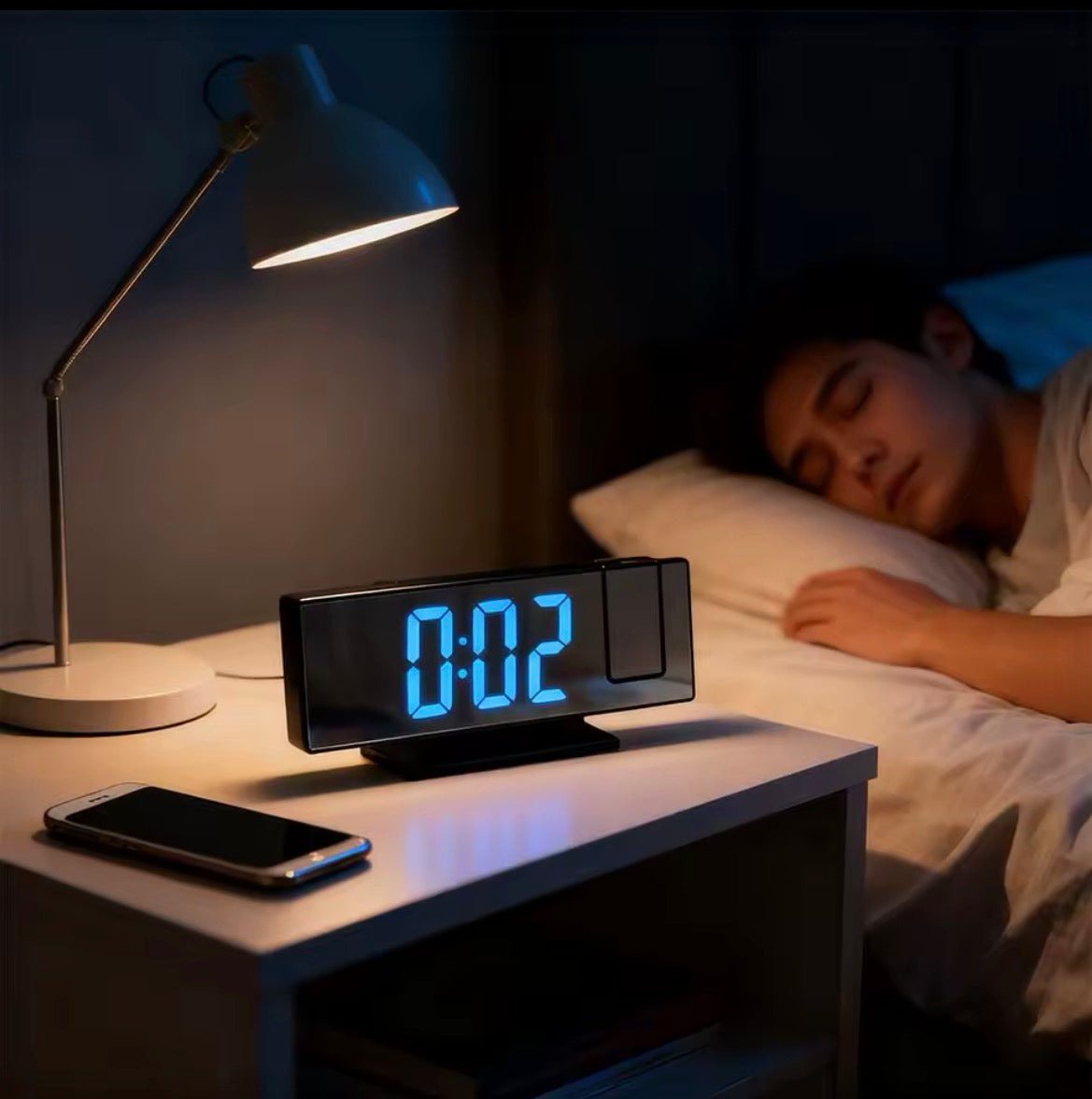 Horloge Numérique Avec Projecteur 180°