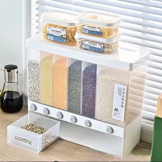 Distributeur de riz et céréales multifonction – 5 compartiments