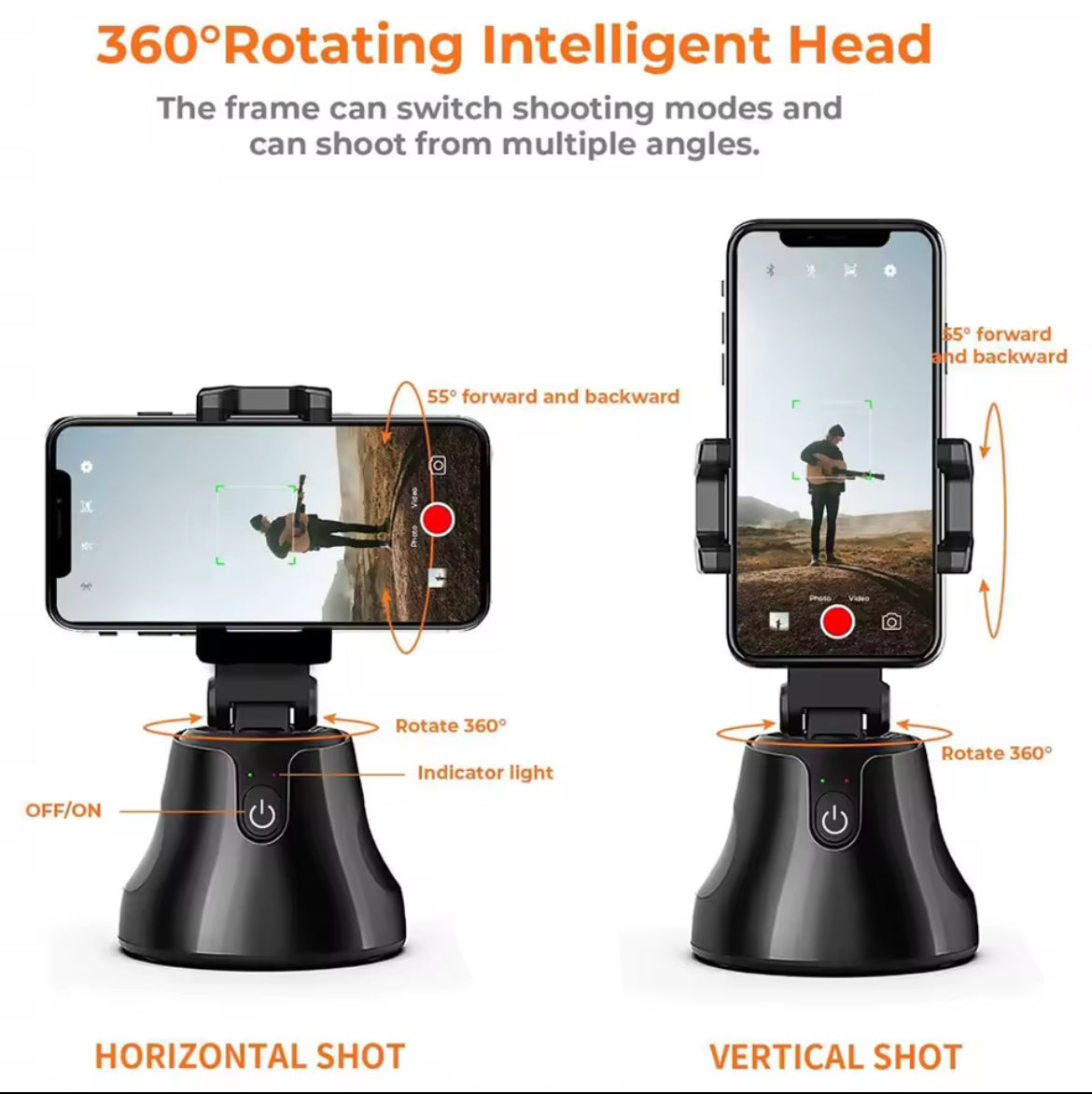 Support Smartphone 360° Auto-Suivi