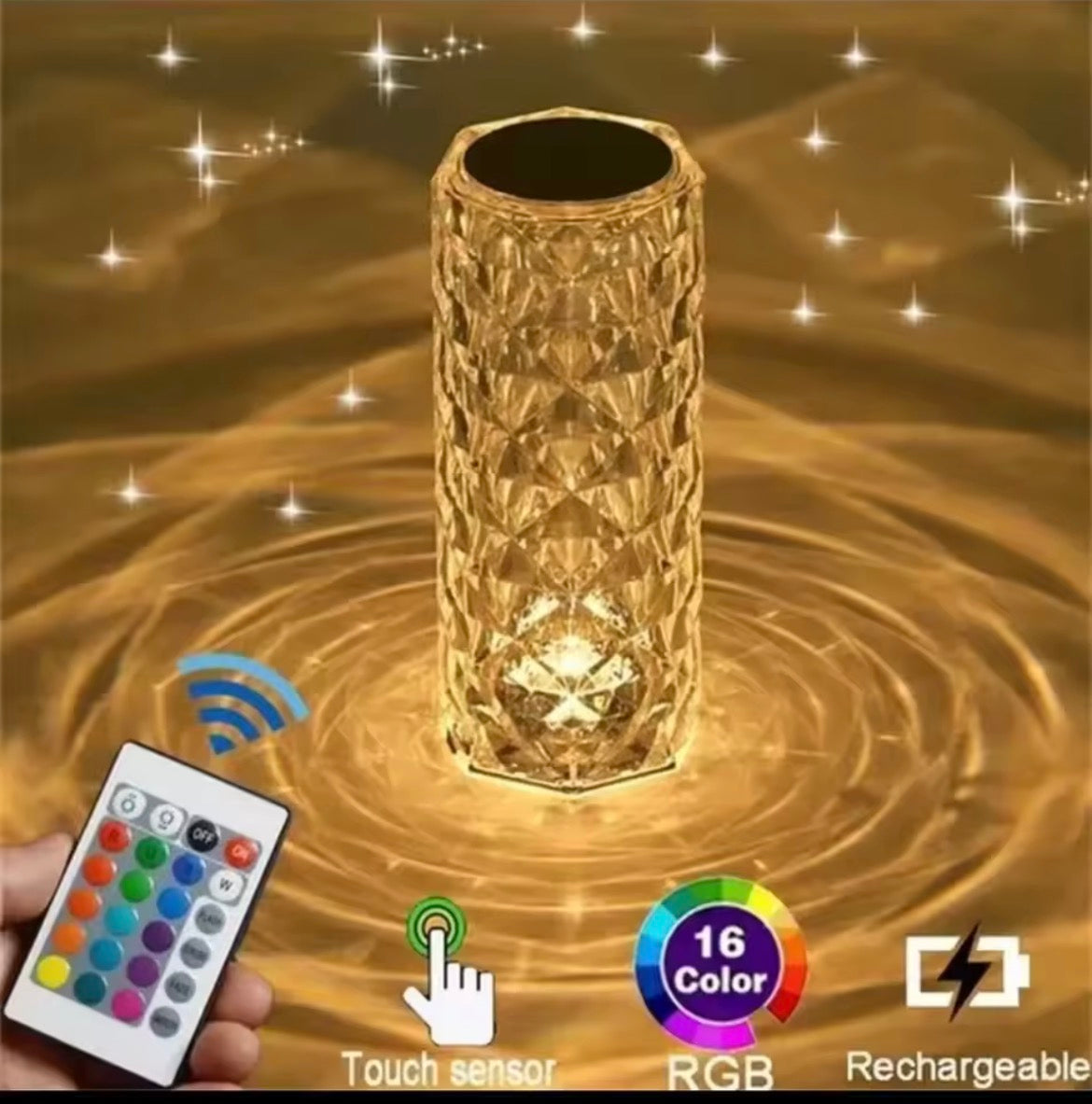 Rose Diamond Table Lamp