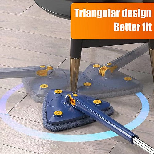 Balai magique triangulaire pliable avec 2 recharge