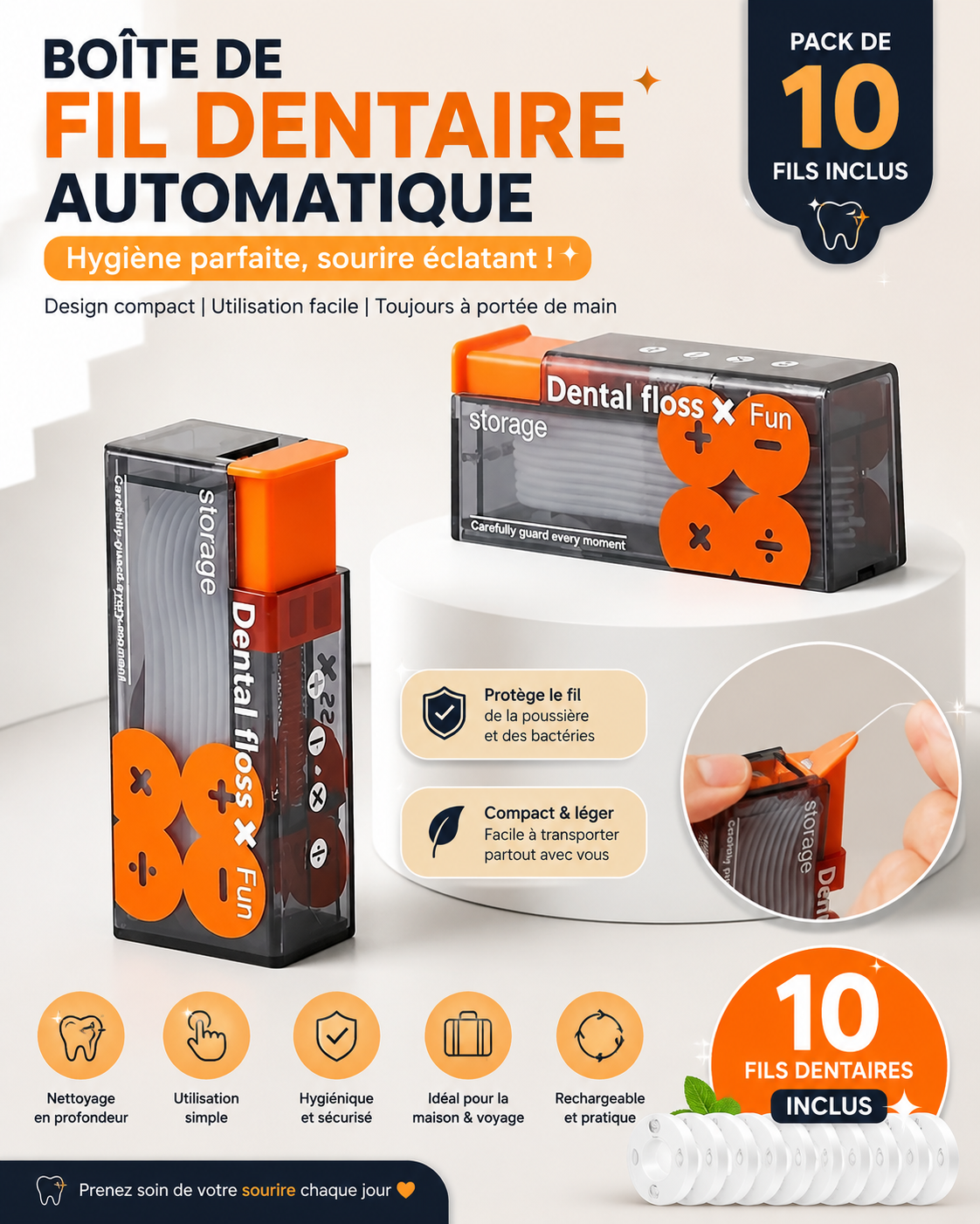 Distributeur de fil dentaire